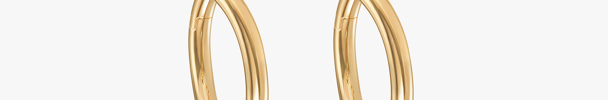 J'EVAR 14KT Yellow Gold Enso ALTR Lab Grown Diamond Earrings Perspective View