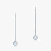 J'EVAR 14KT White Gold Dangle ALTR Lab Grown Diamond Earrings Front View | 1.00 CT