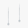 J'EVAR 14KT White Gold Dangle ALTR Lab Grown Diamond Earrings Front View | 0.50 CT
