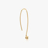 J'EVAR 14KT Yellow Gold Dangle ALTR Lab Grown Diamond Earrings Back View | 0.50 CT
