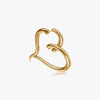J'EVAR 18KT Yellow Gold Pave Heart ALTR Lab Grown Diamond Earrings Back View | 7.70 CT