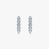 J'EVAR 14 KT White Gold ALTR Lab Grown Diamond Hoop Earrings Front View | 0.50 CT