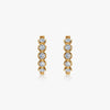 J'EVAR 14 KT Yellow Gold ALTR Lab Grown Diamond Hoop Earrings Front View | 0.50 CT