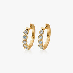 Diamond Hoop Earrings