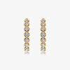 J'EVAR 14 KT Yellow Gold ALTR Lab Grown Diamond Hoop Earrings Front View | 0.70 CT