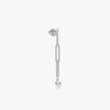 J'EVAR 14KT White Gold Paperclip Dangle ALTR Lab Grown Diamond Earrings Back View | 0.70 CT