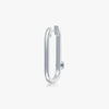 J'EVAR 14KT White Gold U-shaped Hoop ALTR Lab Grown Diamond Earrings Back View | 0.30 CT