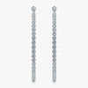 J'EVAR 18KT White Gold Couture 20 CT ALTR Diamond Hoop Earrings Front View | 20.00 CT