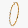 J'EVAR 18KT White Gold Couture 40 CT ALTR Diamond Hoop Earrings Back View | 40.00 CT