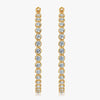 J'EVAR 18KT White Gold Couture 40 CT ALTR Diamond Hoop Earrings Front View | 40.00 CT