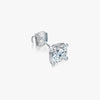 J'EVAR 14KT White Gold ALTR Lab Grown Diamond Stud Earrings Lock View | Single / 1.00 CT