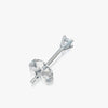J'EVAR 14KT White Gold ALTR Lab Grown Diamond Stud Earrings Back View | Single / 0.10 CT
