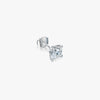 J'EVAR 14KT White Gold ALTR Lab Grown Diamond Stud Earrings Lock View | Single / 0.10 CT