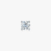 J'EVAR 14KT White Gold ALTR Lab Grown Diamond Stud Earrings Front View | Single / 1.25 CT