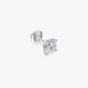 J'EVAR 14KT White Gold ALTR Lab Grown Diamond Stud Earrings Lock View | Single / 0.35 CT
