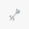 J'EVAR 14KT White Gold ALTR Lab Grown Diamond Stud Earrings Back View | Single / 0.60 CT