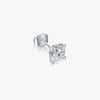 J'EVAR 14KT White Gold ALTR Lab Grown Diamond Stud Earrings Lock View | Single / 0.60 CT