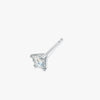 J'EVAR 14KT White Gold ALTR Lab Grown Diamond Stud Earrings Perspective View | Single / 0.60 CT