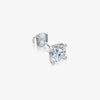 J'EVAR 14KT White Gold ALTR Lab Grown Diamond Stud Earrings Lock View | Single / 0.75 CT