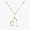 J'EVAR 14KT Yellow Gold Paperclip ALTR Lab Grown Diamond Necklace Front View | 1.00 CT