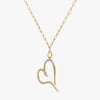 J'EVAR 14KT Yellow Gold Paperclip ALTR Lab Grown Diamond Necklace Perspective View | 1.00 CT