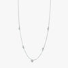 J'EVAR 14KT White Gold By The Yard ALTR Lab Grown Diamond Necklace Perspective View | 0.35 CT