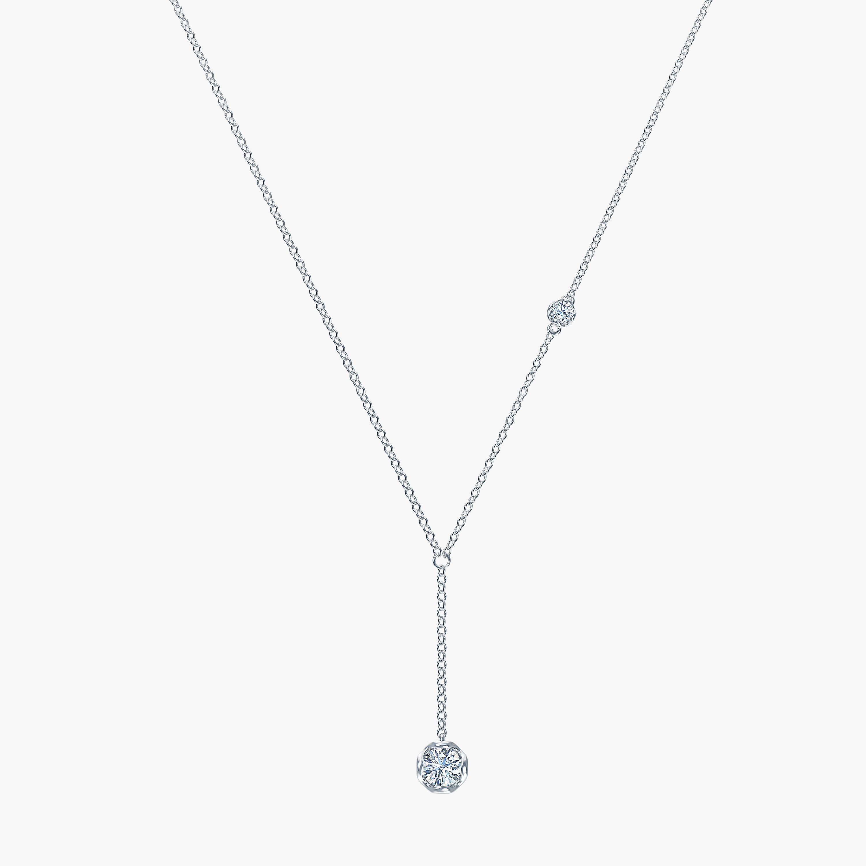 SHAY Illusion Double Baguette Lariat Necklace - White Gold - Necklaces -  Broken English Jewelry – Broken English Jewelry