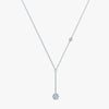 J'EVAR 14KT White Gold Lariat ALTR Lab Grown Diamond Necklace Front View | 0.35 CT
