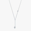J'EVAR 14KT White Gold Lariat ALTR Lab Grown Diamond Necklace Perspective View | 0.35 CT