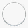 J'EVAR 18KT White Gold Riviera ALTR Lab Grown Diamond Necklace Front View | 18 IN / 15.75 CT