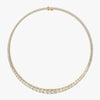 J'EVAR 18KT Yellow Gold Riviera ALTR Lab Grown Diamond Necklace Front View | 16 IN / 15.00 CT