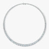 J'EVAR 18KT White Gold Riviera ALTR Lab Grown Diamond Necklace Front View | 18 IN / 20.65 CT