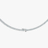 J'EVAR 18KT White Gold Riviera ALTR Lab Grown Diamond Necklace Lock View | 18 IN / 20.65 CT