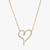 J'EVAR 14KT Yellow Gold Heart ALTR Lab Grown Diamond Necklace Front View | 0.30 CT