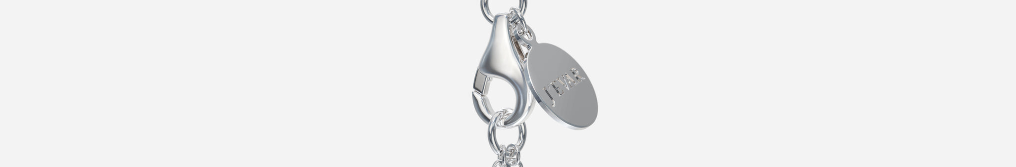 J'EVAR 14KT White Gold Pave Heart ALTR Lab Grown Diamond Necklace Lock View