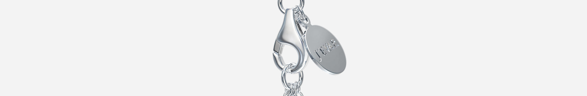 J'EVAR 14KT White Gold Pave Heart ALTR Lab Grown Diamond Necklace Lock View