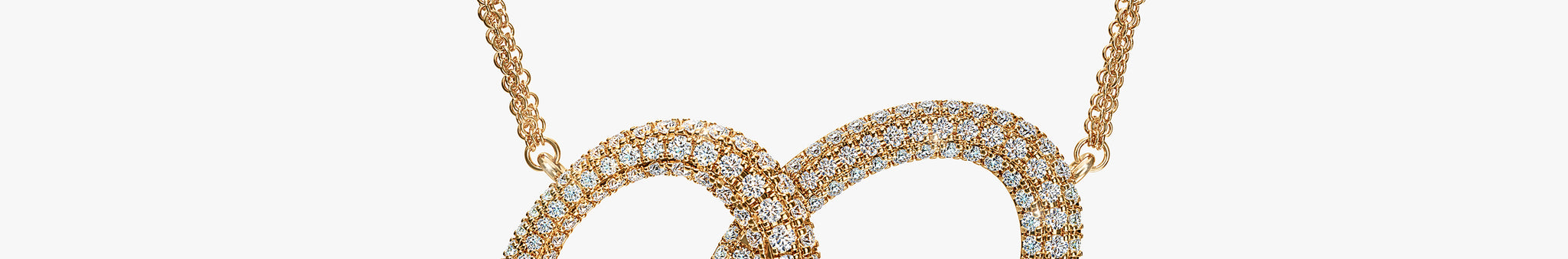 J'EVAR 14KT Yellow Gold Pave Heart ALTR Lab Grown Diamond Necklace Front View