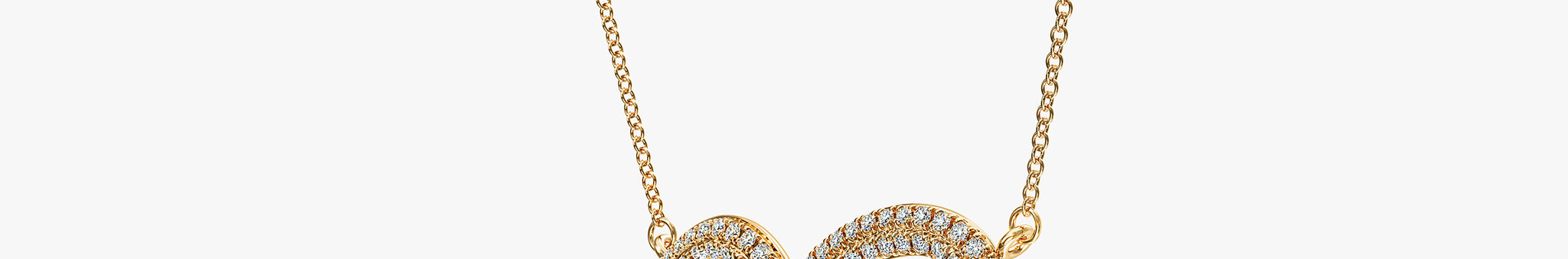 J'EVAR 14KT Yellow Gold Pave Heart ALTR Lab Grown Diamond Necklace Side View