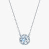 J'EVAR 14KT White Gold Solitaire ALTR Lab Grown Diamond Necklace Front View | 1.00 CT