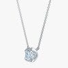 J'EVAR 14KT White Gold Solitaire ALTR Lab Grown Diamond Necklace Perspective View | 1.00 CT