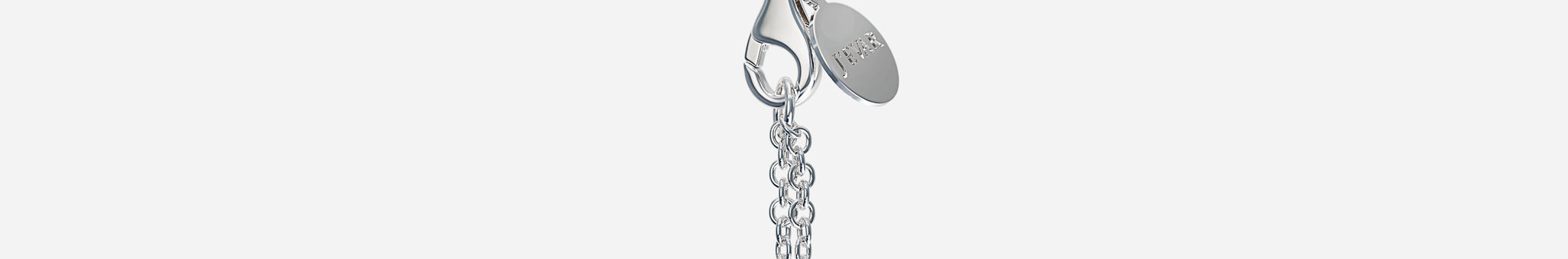 J'EVAR 14KT White Gold Solitaire ALTR Lab Grown Diamond Necklace Lock View