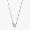 J'EVAR 14KT White Gold Solitaire ALTR Lab Grown Diamond Necklace Perspective View | 0.20 CT