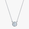 J'EVAR 14KT White Gold Solitaire ALTR Lab Grown Diamond Necklace Front View | 0.50 CT