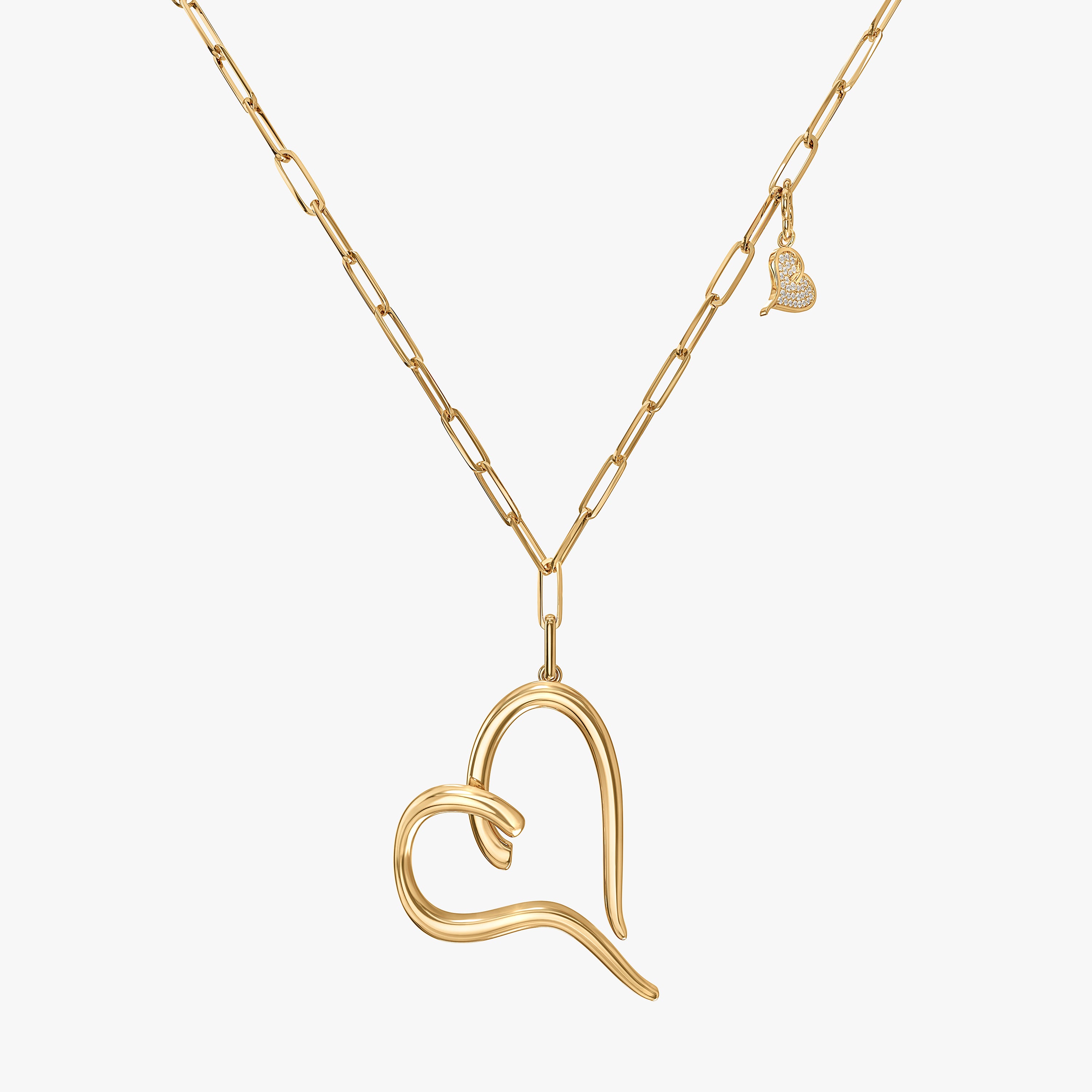 Eternity 9ct Gold Heart Pendant and 16'' Trace Chain - Jewellery from  Eternity The Jewellery Store UK