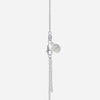 J'EVAR 14KT White Gold Clover Heart & Key ALTR Lab Grown Diamond Necklace Lock View | 0.10 CT