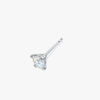 J'EVAR 14KT White Gold ALTR Lab Grown Diamond Stud Earrings Perspective View | Pair / 1.00 CT