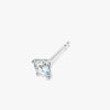J'EVAR 14KT White Gold ALTR Lab Grown Diamond Stud Earrings Perspective View | Pair / 1.70 CT