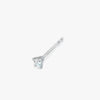 J'EVAR 14KT White Gold ALTR Lab Grown Diamond Stud Earrings Perspective View | Pair / 0.20 CT