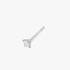J'EVAR 14KT White Gold ALTR Lab Grown Diamond Stud Earrings Perspective View | Pair / 0.30 CT