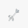 J'EVAR 14KT White Gold ALTR Lab Grown Diamond Stud Earrings Back View | Pair / 0.50 CT